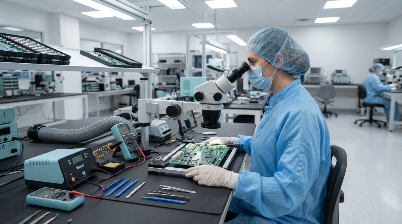 DES Electronics cleanroom rework facility